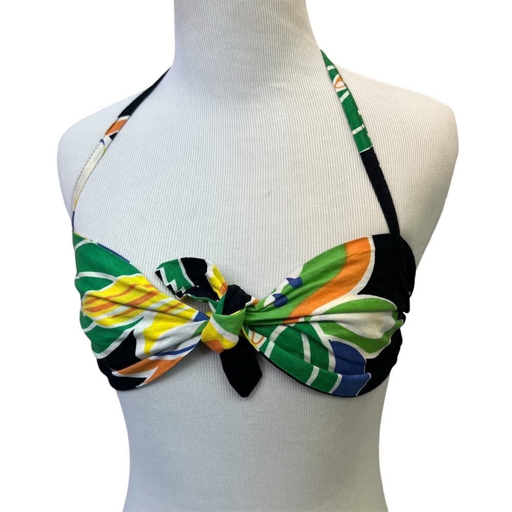California Naturals Vintage 90s Tube Top Tank Hawaiian Tropical Beach Size XS